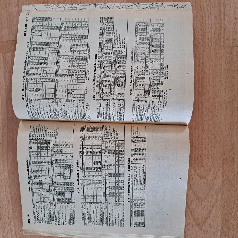 DR - Taschenfahrplan Rbd Halle/Saale 1988/1989 in Leipzig