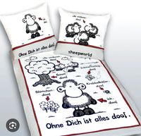 Ohne dich ist alles doof sheepworld Shaun das Schaf Bettwäsche 2x Sachsen - Kesselsdorf Vorschau