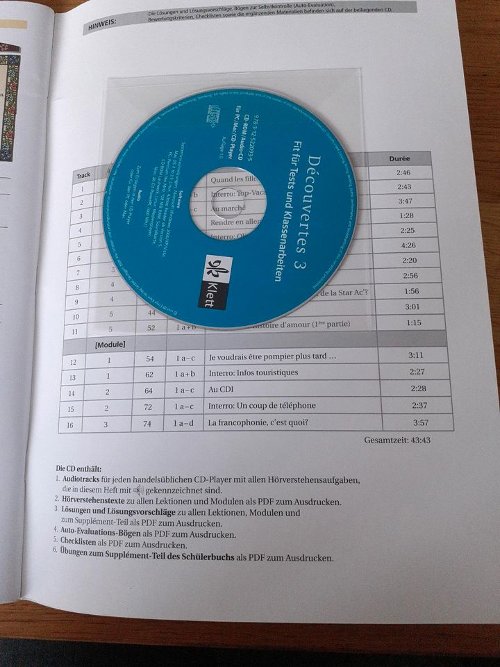 Découvertes 3 Fit für Tests und Klassenarbeiten mit CD- von Klett in Darmstadt