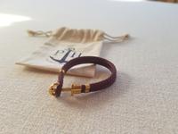 PAUL HEWITT Anker-Armband Leder 18-19 cm XL Phrep IP Gold Weinrot Bayern - Raubling Vorschau