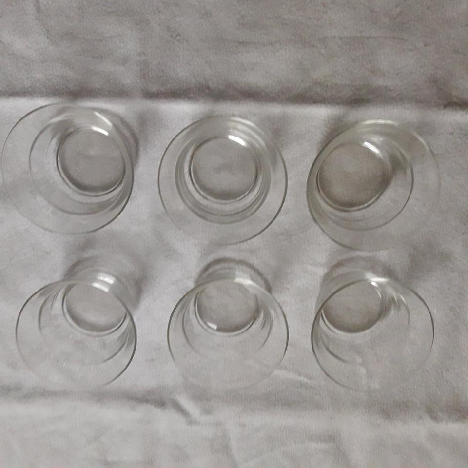 BMF versilbertes Tee Set Tablett mit 6 Tassen Glas Bowle TOP in Waldbröl