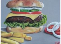 Gemälde Hamburger, Pastelkreide, 50x70cm auf Papier Hessen - Darmstadt Vorschau