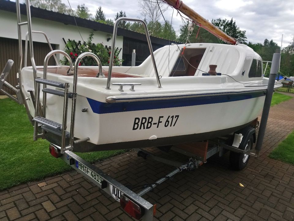 Segelkajütboot Segelboot Kajütboot Motorboot Angelboot 660x250cm in Kloster Lehnin