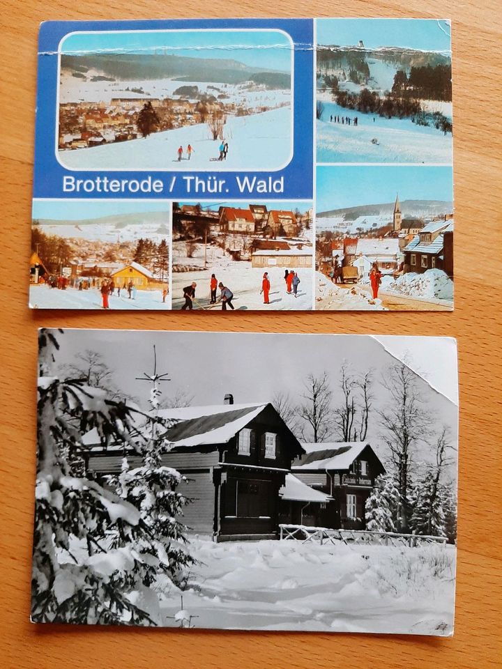 2 alte DDR Postkarten von Brotterode / Thür. Wald in Hansestadt Seehausen