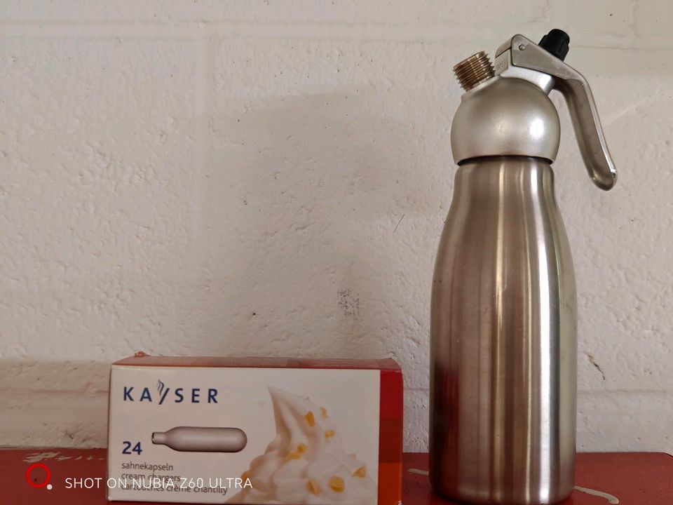 Kaiser Sahnesprüher 0,5L *24xKapseln*Sahnespender*0,5 L in Trier