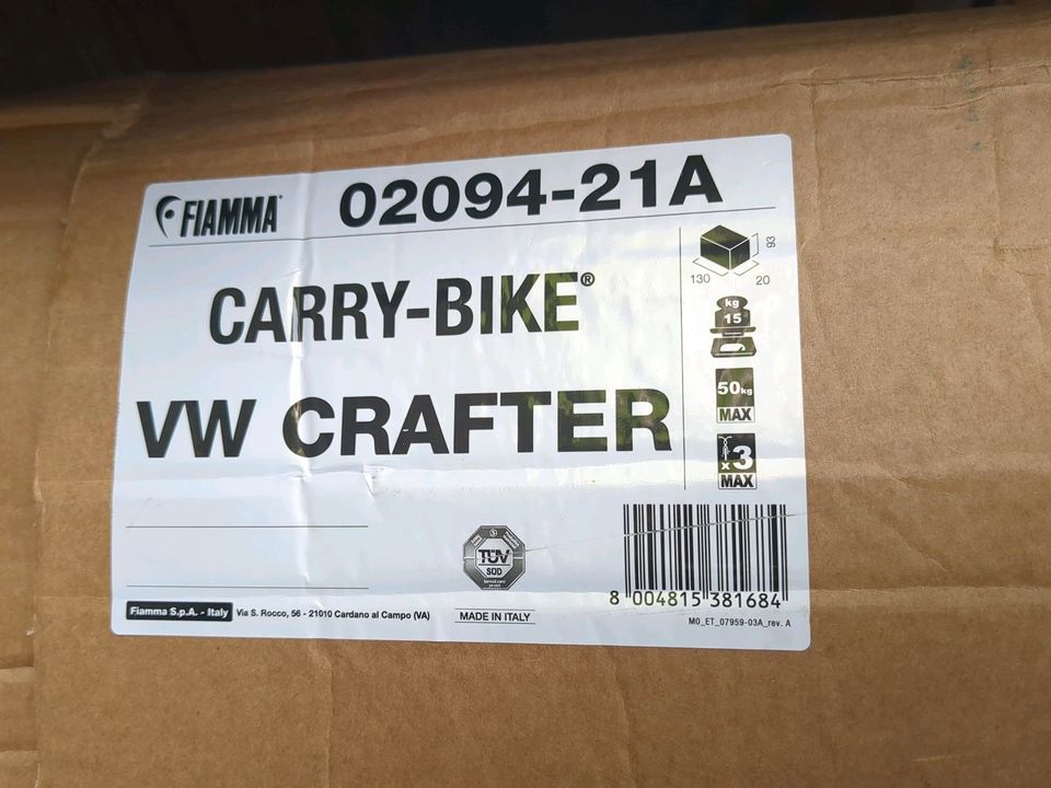 VW Crafter Fahrradträger - Fiamma Carry Bike - NEU&OVP in Weyarn