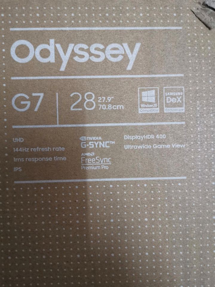 Samsung odyssey g7 28, 4k, 144hz Monitor in Ahlen