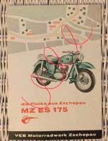Werbeprospekte MZ ES 250, Zschopau Motoradwerk, Simson Thüringen - Nordhausen Vorschau