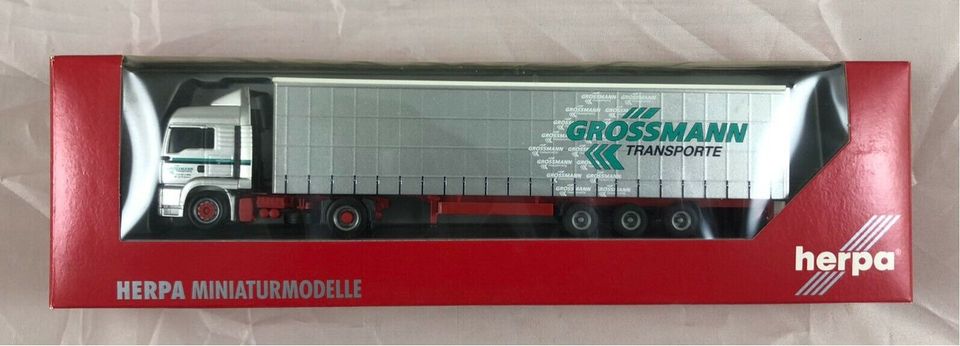 Herpa LKW Model H0 „Transporte Grossmann" in Dogern