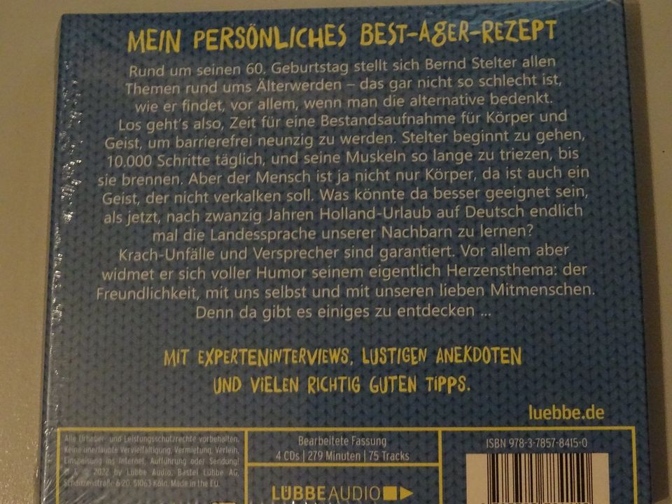 Bernd Stelter , Hörbuch , Wer Älter Wird , Braucht Spaß Am Leben in Stuttgart