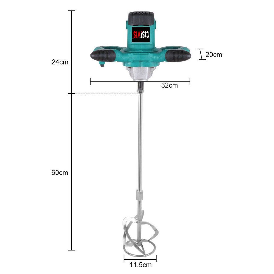 2400W Profi Rührwerk Handrührwerk Mörtelrührer Betonmischer in Weilburg