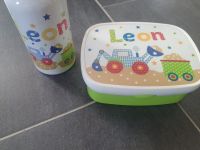 Kinder Set Trinkflasche + Brotdose mit Namen " Leon" Baden-Württemberg - Erligheim Vorschau
