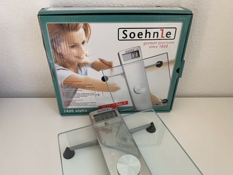 Soehnle 7400 alpha Design Personenwaage Waage Glas 50g Teilung in Berlin -  Charlottenburg | Haushaltskleingeräte gebraucht kaufen | eBay Kleinanzeigen  ist jetzt Kleinanzeigen