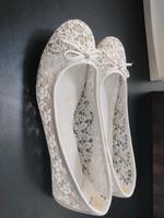 Brautschuhe, Ballerinas in weiß Bayern - Reichertshofen Vorschau