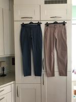Chino Baumwollhose Gr.34 taubenblau blau altrosa H&M Hessen - Obertshausen Vorschau
