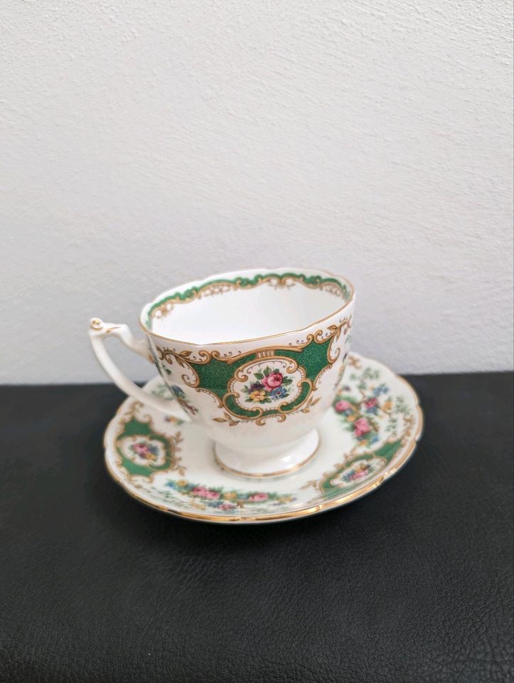 Sammeltasse, 1930er, Coalport, Bone, Broadway in Stuttgart