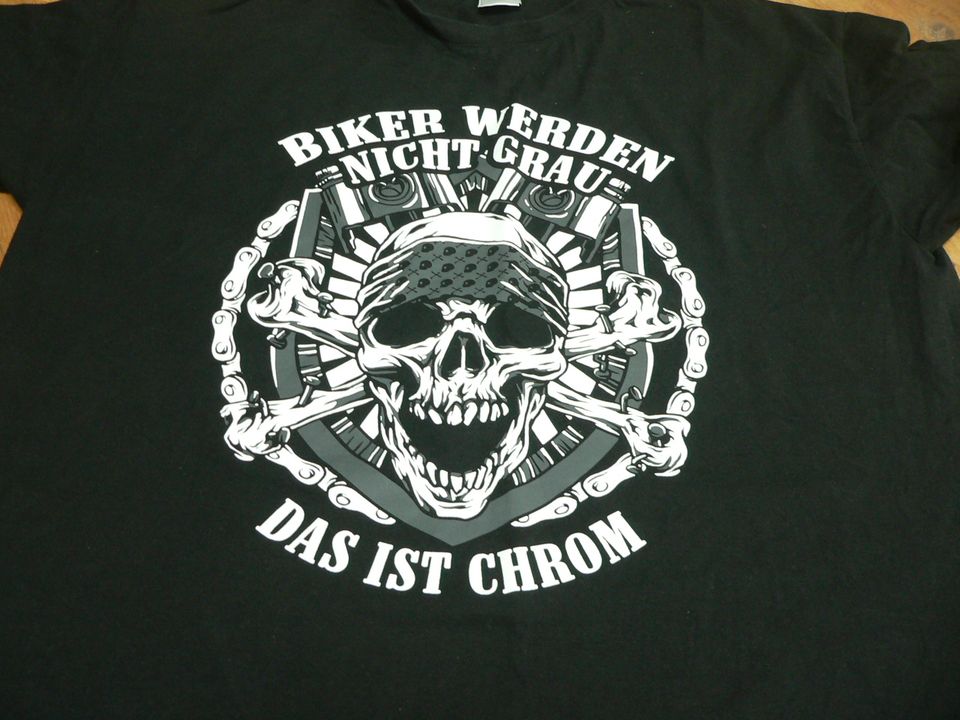 Geburtstag T-Shirt Biker werden nicht grau - Das ist Chrom NEU in Brühl