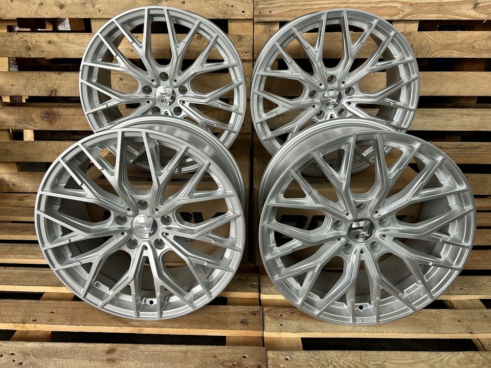 2DRV Wheelworld Kompletträder 225/35 19 Zoll Silber Felgen Sommer Winter Reifen für Mercedes A B C Klasse CLA Mini Clubman VW Golf 5 6 7 8 Eos Jetta Passat B6 B7 B8 BMW 1er F40 2er Active Gran Tourer in Rodgau