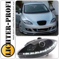 Seat Altea Leon Toledo Led TFL Optik Scheinwerfer schwarz 2005-09 Hessen - Calden Vorschau