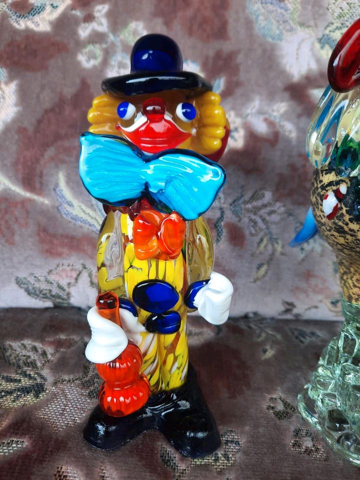 Alt Morano Figuren Clown Schale Alt Moranoglas Glas in Groß-Gerau