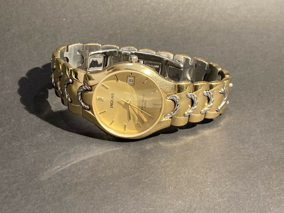 Jaguar J422 * vergoldete Armbanduhr * gebraucht, guter Zustand in Dinslaken