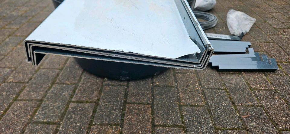 Aluminium Fensterbänke 4 Stück neu grau anthrazit 7016 in Naunhof