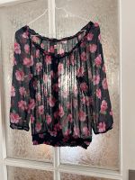 Transparente Bluse, blau/pink, Hollister, Gr M Frankfurt am Main - Bockenheim Vorschau