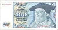 100 DM Geldschein aus 1980 - NJ7448946T Hessen - Kronberg im Taunus Vorschau