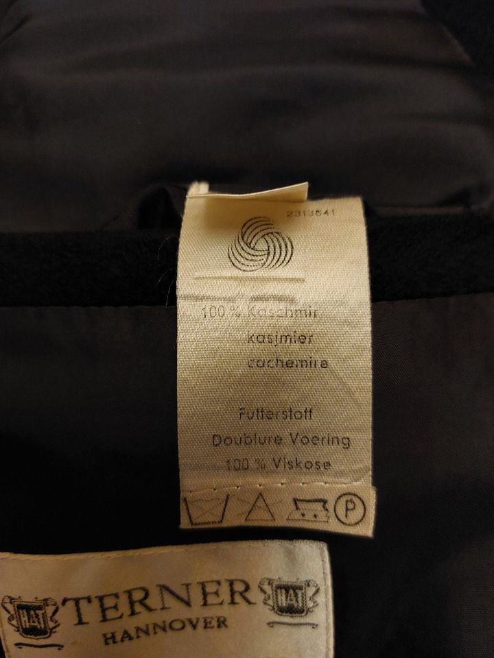 Sakko Herren TERNER Cashmere 100% Schwarz Club-Blazer Gr 28 in Hannover