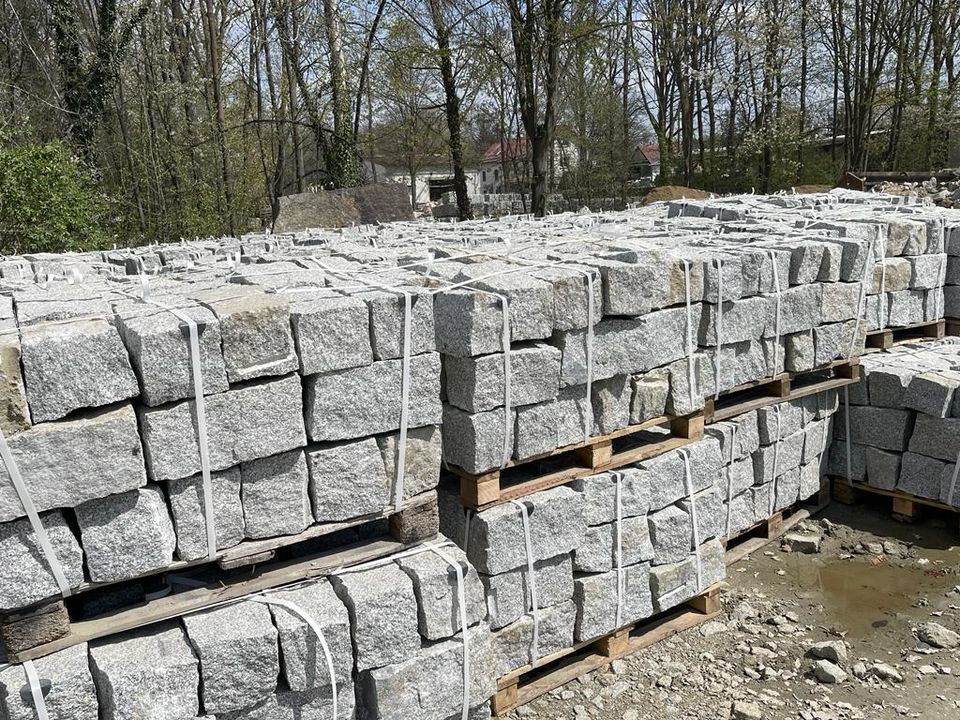 TOP♥GRANIT grau,Mauersteine 20x20x40 15 Paletten,Gartenmauer in Halle