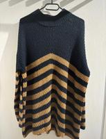 Dunkelblauer Strickpullover mit brauchen Streifen in Größe XL Niedersachsen - Rosengarten Vorschau