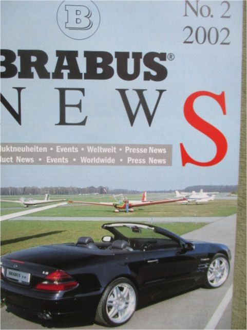 Brabus News 2/2002 Mercedes Benz SL R230 K8,W209,smart, in Minden