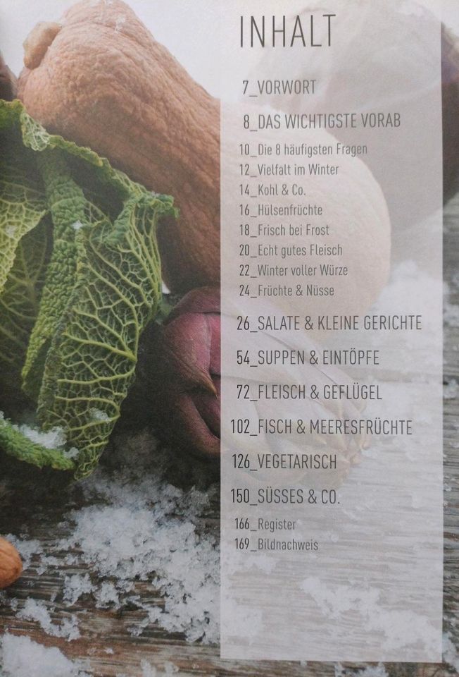 Kochbuch, Winterküche, über 100 Rezepte, saisonal kochen in Dresden