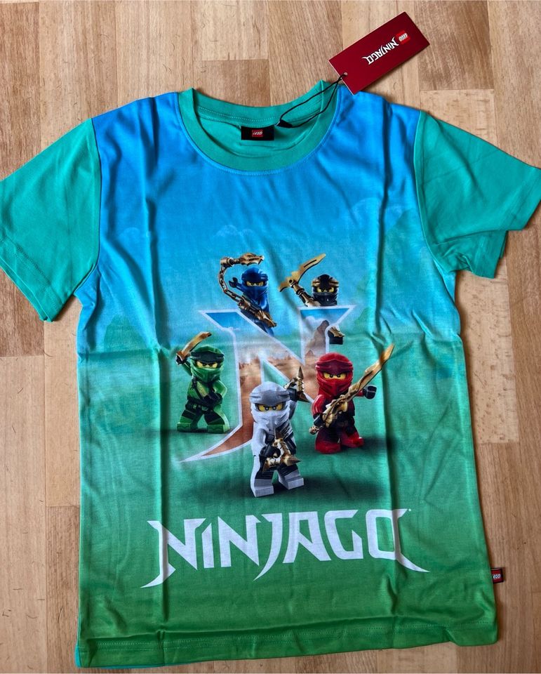 3 Lego Ninjago Thsirts Gr 152 blau grün Farbverlauf Neu Ovp in Oberkochen