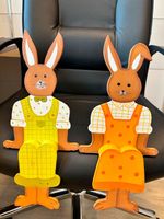 2 Osterhasen Hase Dekoration Fensterbrett Holz Hase Ostern Easter Bayern - Strullendorf Vorschau