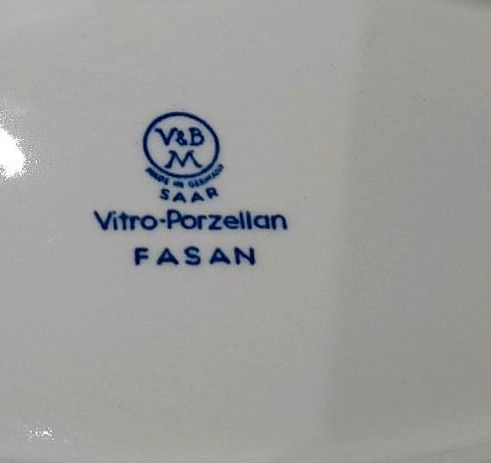 Villeroy & Boch Fasan blau Servierschale ca 23,5 x 14 cm in Perl