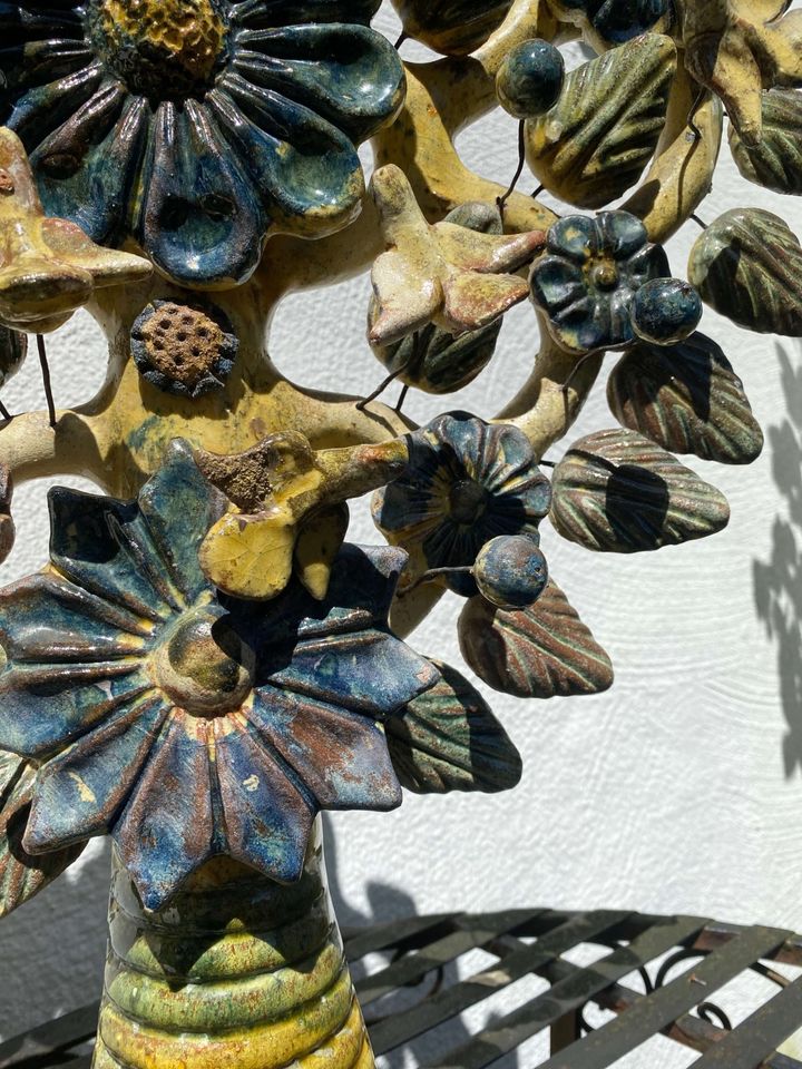 Mexikanischer Lebensbaum, Handarbeit, Keramik, ca. 60 Jahre alt in Engelskirchen