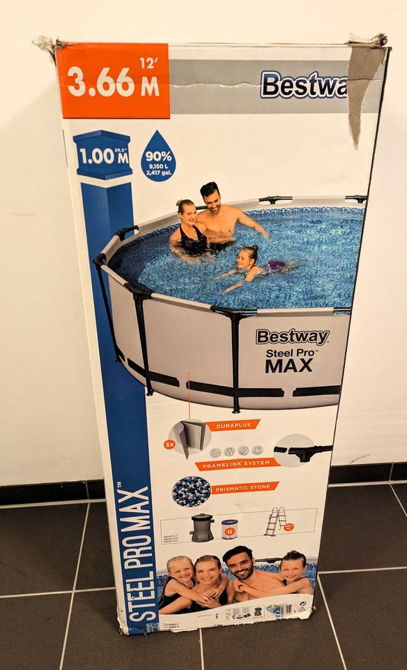~Bestway Steel Pro Max Ø 366x100 Pool ohne Filter~ in Dortmund