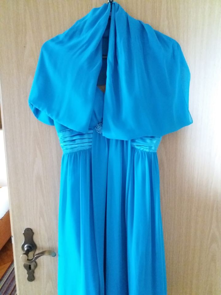 Cocktail Kleid mit Tuch Gr.36 „das Blaue“ in Ainring