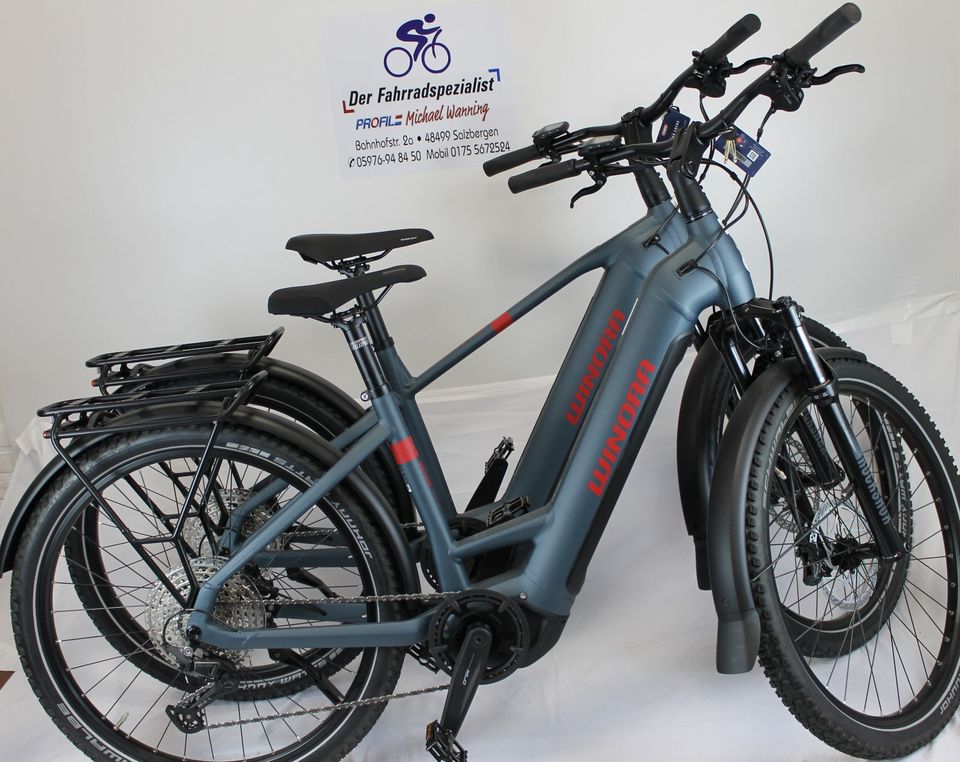 Neu! E-BIKE Winora Yukatan X 12 High/ X 12 Low in Salzbergen