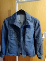 schicke Jeans-Jacke mit Glitzer Gr.42 selten getragen TOP Zustand Hessen - Wächtersbach Vorschau