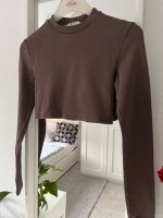 Stradivarius Cropped Shirt Langarm S 34 braun Baumwolle Nordrhein-Westfalen - Bergisch Gladbach Vorschau