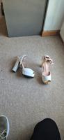 neue weiße High Heels Pumps , weiß gold Gr. 41 Lübeck - Kücknitz Vorschau