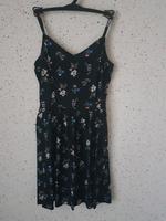 H&M Sommerkleid schwarz Blumen Gr. 32 Greven - Reckenfeld Vorschau