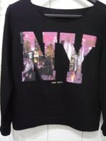 Sweatshirt in schwarz mit New York Druck in pink/ S-M Bayern - Fürth Vorschau