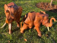 Großer Elefant 60cm Holzelefant Elefanten Holz geschnitzt Essen - Essen-Werden Vorschau