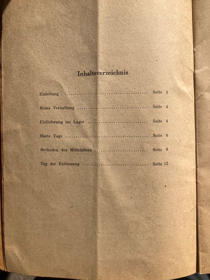 Heft „Mein Leben im Konzentrationslager Sachsenburg“ in Weyhe