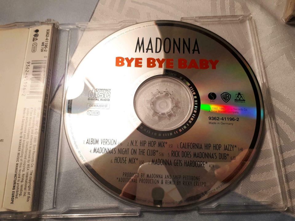 Madonna Maxi CD Bye bye baby neuwertig in Haiger