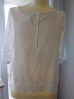COMMA Damen weiße 3/4 Arm Bluse Größe 36 Bayern - Kaufbeuren Vorschau