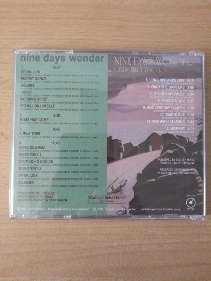 Nine Days Wonder Only The Dancers CD in Leun